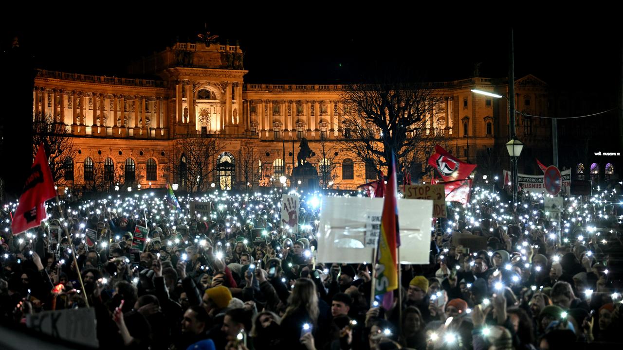 Importante manifestation à Vienne contre l'extrême droite. [Keystone - APA/HELMUT FOHRINGER]