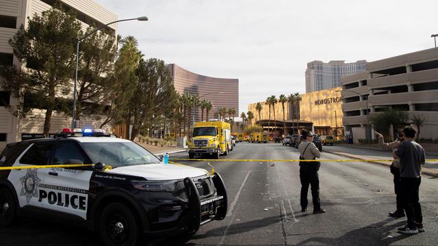 L'explosion d'un Tesla Cybertruck devant un hôtel Trump à Las Vegas a fait un mort. [Reuters - Ronda Churchill]