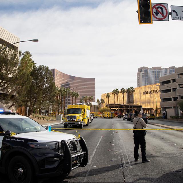 L'explosion d'un Tesla Cybertruck devant un hôtel Trump à Las Vegas a fait un mort. [Reuters - Ronda Churchill]