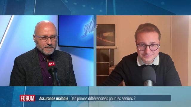 Faut-il introduire des primes maladie plus élevées pour les seniors? Débat entre Philippe Nantermod et Alain Huber