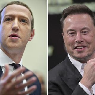 Elon Musk et Mark Zuckerberg. [AFP - Mandel Ngan / Alain Jocard]