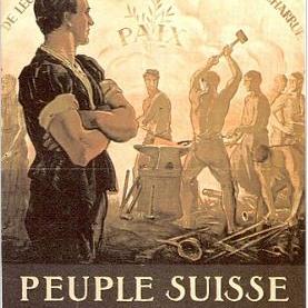 Affiche soutenant l'entrée de la Suisse dans la Société des Nations, 1920. [Wikimedia Commons - Auteur inconnu, Public domain]