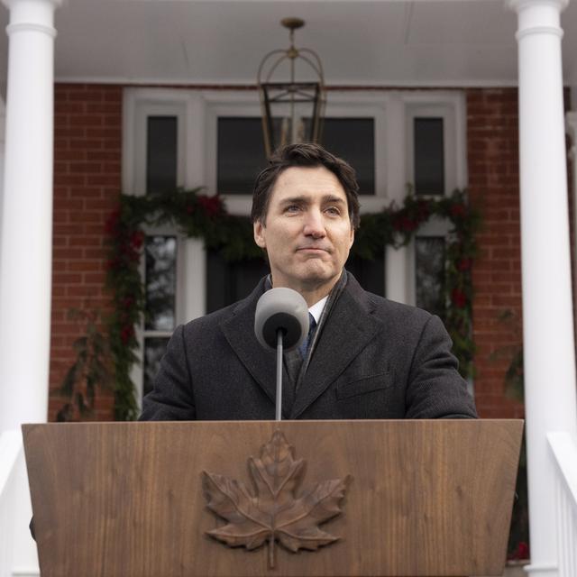 Le Premier ministre canadien Justin Trudeau a annoncé sa démission. [Keystone - Adrian Wyld/The Canadian Press via AP]