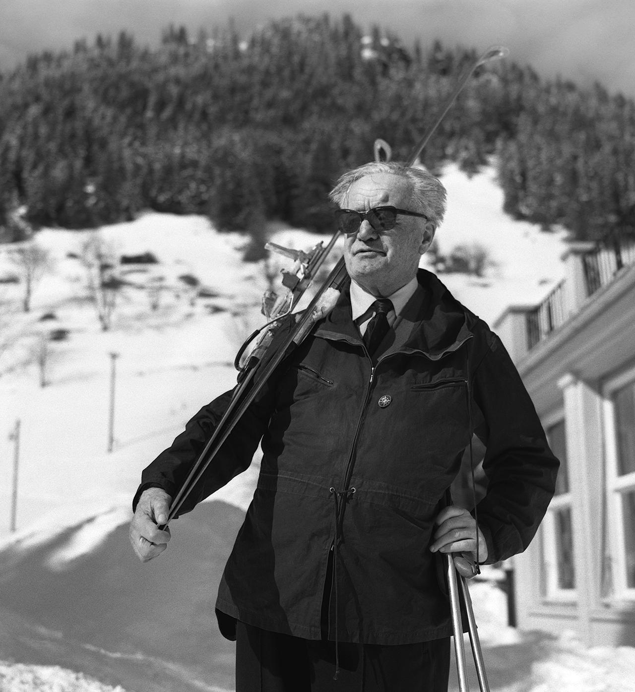 Sir Arnold Lunn a fait reconnaître le ski alpin comme le sport. [KEYSTONE - STR]