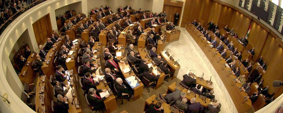 Vue du Parlement libanais en 2005. [Keystone - AP Photo/Adnan Hajj Ali]