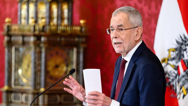 Le président autrichien Alexander Van der Bellen a indiqué qu'il allait rencontrer lundi le chef du Parti de la liberté d'Autriche (FPÖ). [KEYSTONE - MAX SLOVENCIK]