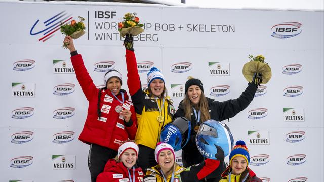 Les Suissesses ont brillé en monobob à Winterberg. [Keystone - David Inderlied]