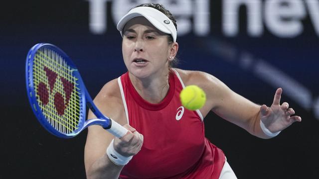 Bencic a offert une belle réplique à Samsonova. [KEYSTONE - MARK BAKER]