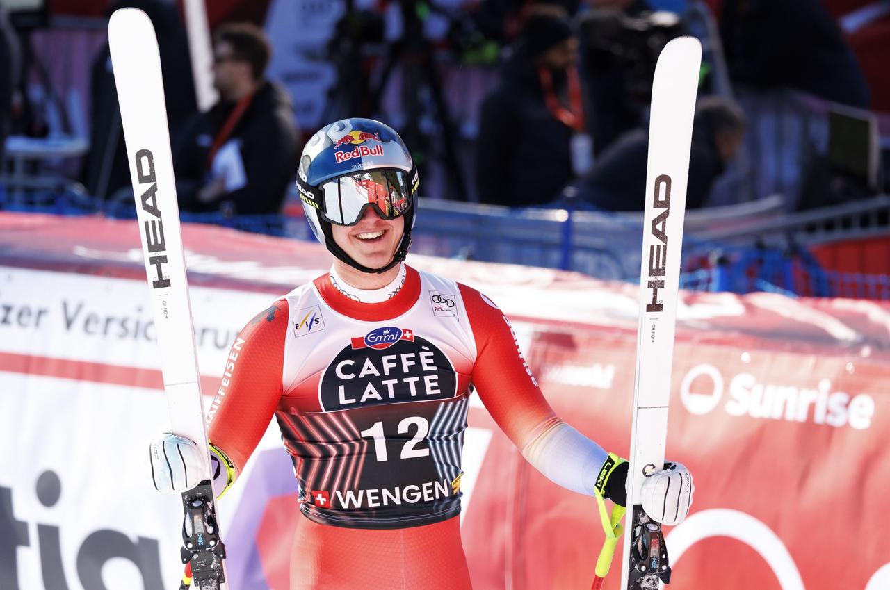 1er du super-G vendredi, 2e de la descente samedi: von Allmen a brillé de 1000 feux à Wengen.