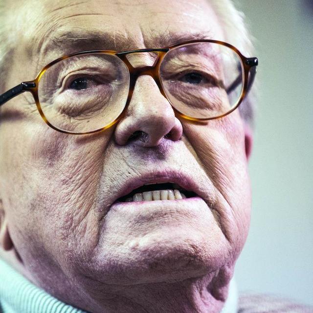 Au cours de sa vie, Jean-Marie Le Pen a été plusieurs fois condamné par la justice pour ses propos. [Keystone]