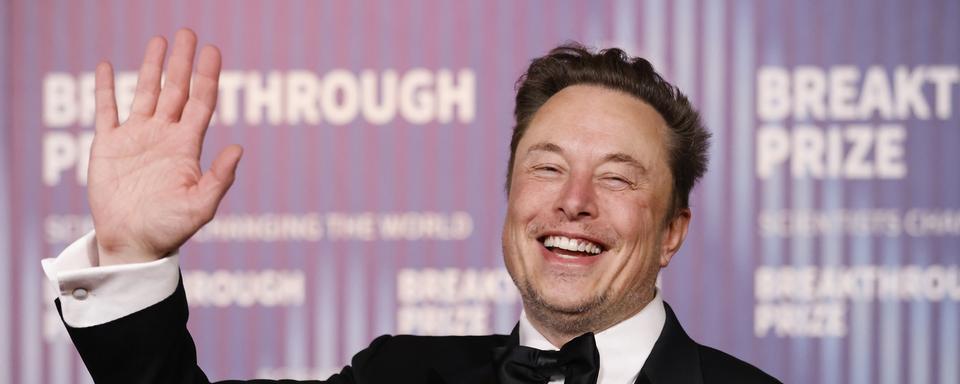 Elon Musk, le 13 avril 2024. [Keystone - EPA/Caroline Brehman]