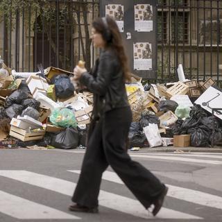 À Paris, les éboueurs ont fait grève à plusieurs reprises en 2024. [KEYSTONE - THOMAS PADILLA]