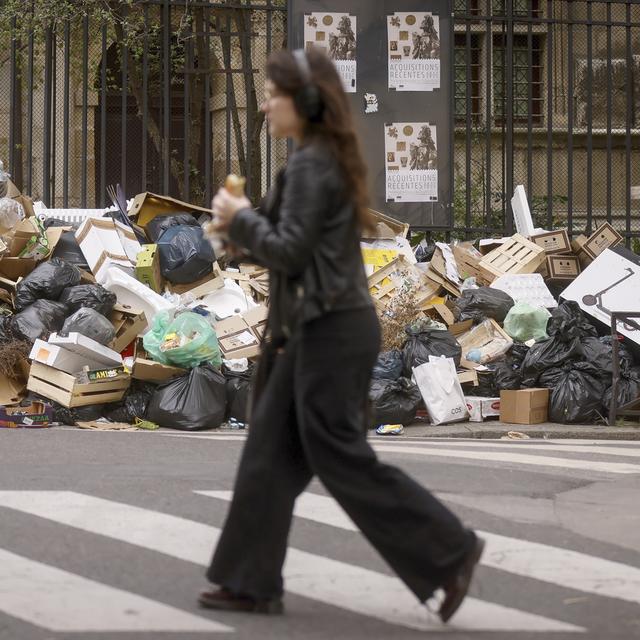 À Paris, les éboueurs ont fait grève à plusieurs reprises en 2024. [KEYSTONE - THOMAS PADILLA]