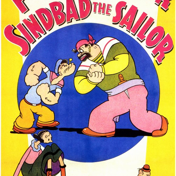 L'affiche du film du dessin animé "Popeye rencontre le marin Sinbad". [Wikimedia Commons - Fleischer Studios]