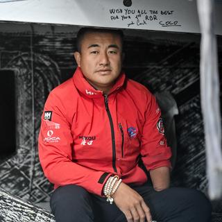 Le navigateur chinois Jingkun Xu participe au Vendée Globe. [AFP - Sebastien Salom-Gomis]