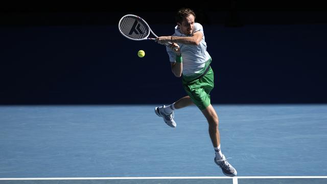 Daniil Medvedev a souffert lors de son 1er tour à Melbourne. [KEYSTONE - NG HAN GUAN]