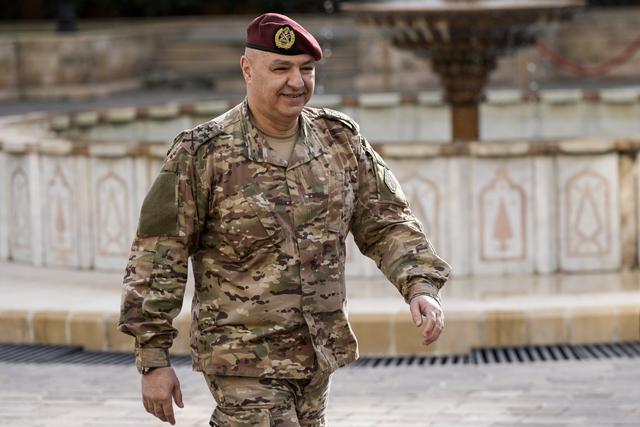 Le commandant en chef de l'armée, Joseph Aoun, a été élu président de la République libanaise. [KEYSTONE - BILAL HUSSEIN]