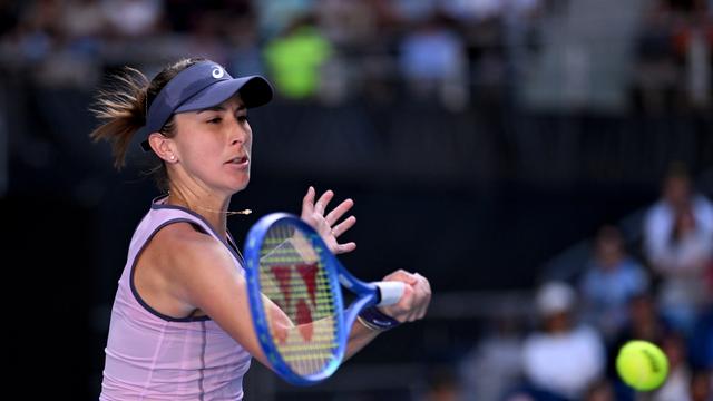 Bencic dans ses oeuvres. [Keystone - James Ross]