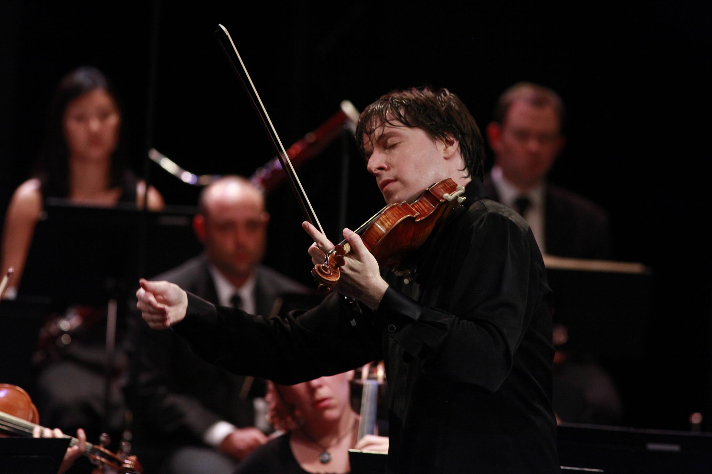 Le violoniste Joshua Bell au Verbier Festival 2010. [verbier 2010 - aline paley]