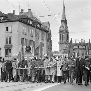 Manifestation à Zurich en mai 68. [Keystone]