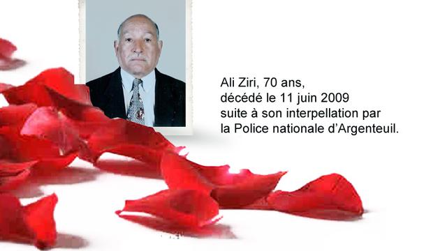 Affiche du rassemblement du 19 juin 2010, en hommage à Ali Zini.