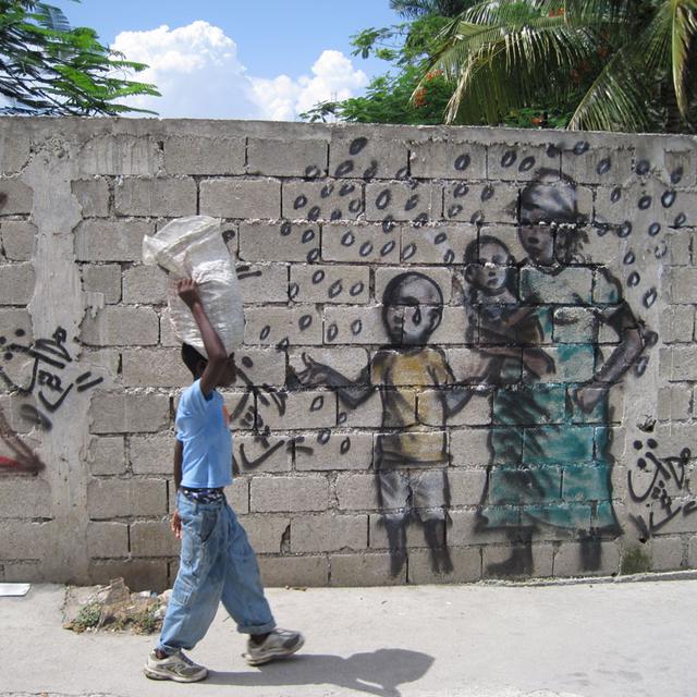 Un graffiti de Jerry dans les rues de Piétonville. [Arnaud Robert]