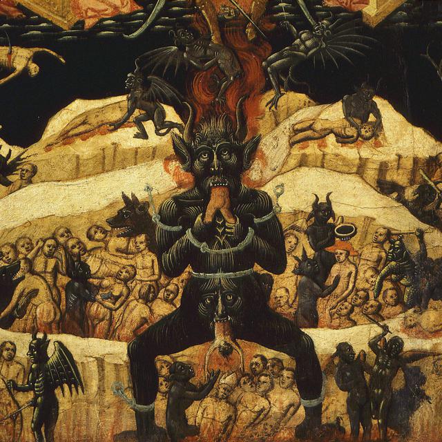 L'enfer, le diable et les démons vus par un peintre inconnu du XVe siècle à Bologne. [Pinacoteca Nazionale Bologna - Gianni Dagli Orti]