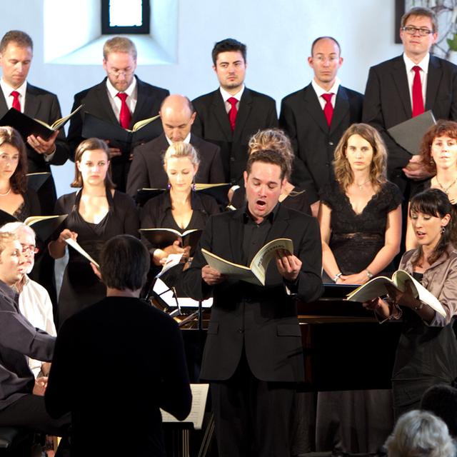 L'Ensemble vocal de Lausanne à l'église St-Germain sous la direction de Guillaume Tournaire. [Jérôme Genet]