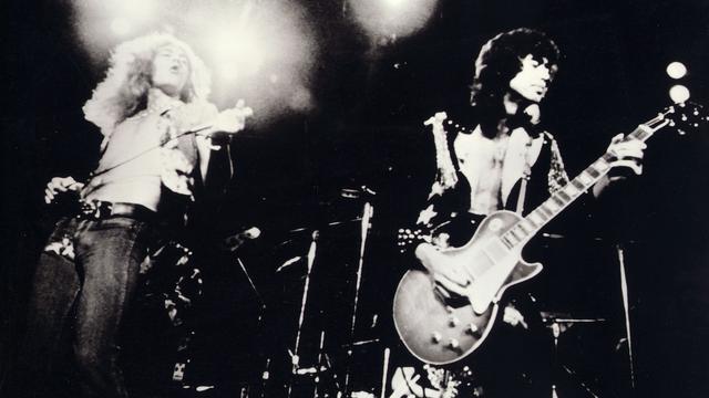 Robert Plant et Jimmy Page en 1976. [Starmavale/Swan Song/Kobal Collection]