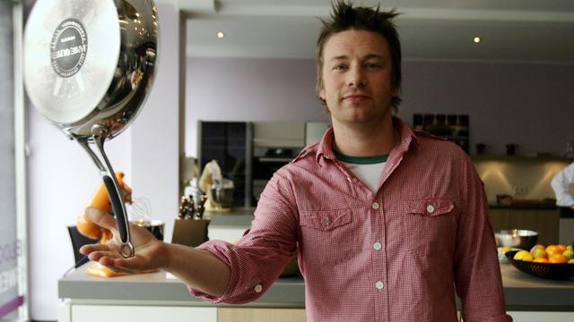 Le cuisinier britannique Jamie Oliver est devenue une star grâce à la TV. [Federico Gambarini.]