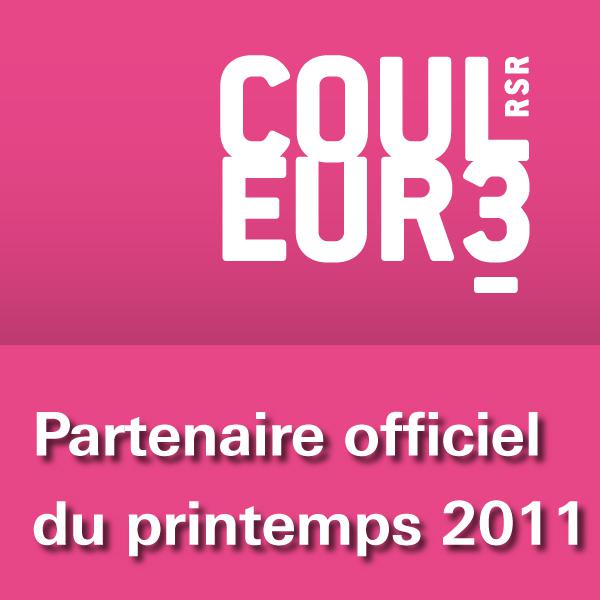 logo Couleur 3 partenaire officiel du printemps 2011
