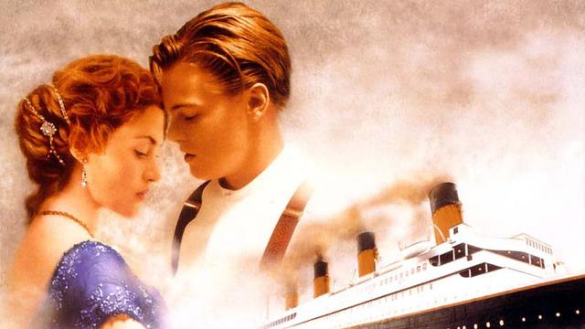 Affiche du film de James Cameron "Titanic".