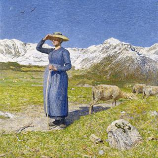 Giovanni Segantini, "Mezzogiorno sulle Alpi", 1891. [Flury / Alfred Lochau]