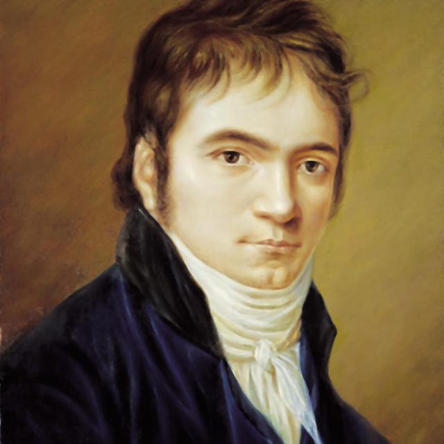 Ludwig van Beethoven en 1803 peint par Christian Hornemann. [Wikipédia]