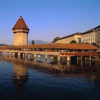 Le pont en bois de Lucerne. [Martin Ruetschi]