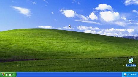 Le fameux bureau de Windows XP. [Windows]