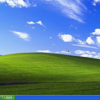 Le fameux bureau de Windows XP. [Windows]