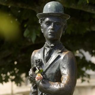 Staute de Charlie Chaplin à Vevey (Suisse). [Roy Philippe]