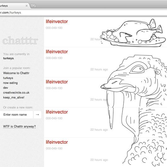 Écrire ou dessiner, chatttr vous laisse libre. [chatttr.com]