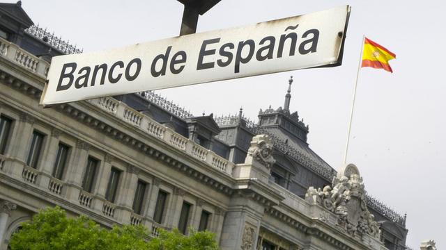 Le bâtiment de la Banque d'Espagne à Madrid. [Dominique Faget]