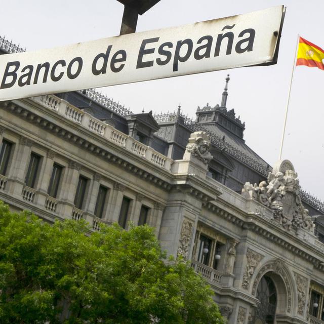 Le bâtiment de la Banque d'Espagne à Madrid. [Dominique Faget]