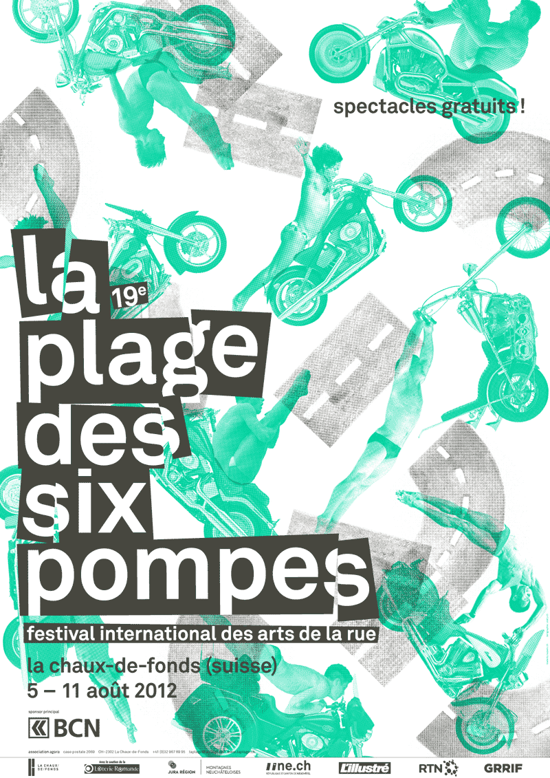 L'affiche du festival La Plage des Six Pompes.
