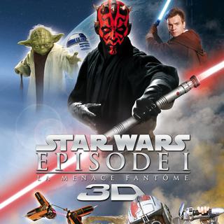 Affiche de "Star Wars 1, La menace fantôme" 3D.
