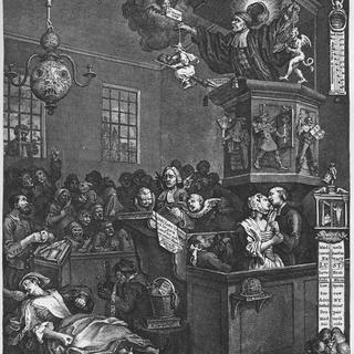 William Hogarth, "Crédulité, superstition and fanatisme", 1762. [wikipédia]