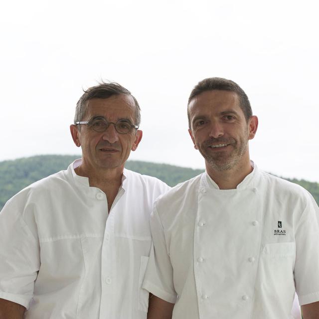 Michel et Sébastien Bras, cuisiniers de père en fils. [Alexandre Lardeur]