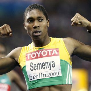 L'athlète sud-africaine Caster Semenya, soupçonné lors des Championnats du monde 2009 d'être un homme après sa victoire sur le 800 m. [Anja Niedringhaus]