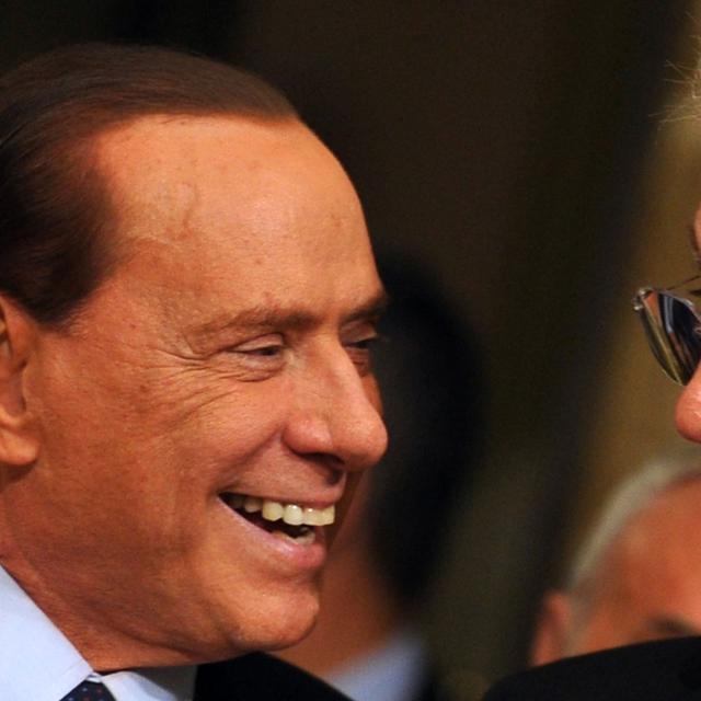 Sivio Berlusconi et Mario Monti. [Alberto Pizzoli]