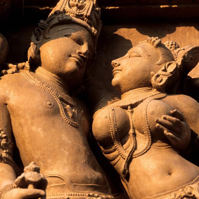 Les temples hindous de Khajuraho célèbre l'amour et la sexualité. [hemis.fr / AFP - Franck Guiziou]