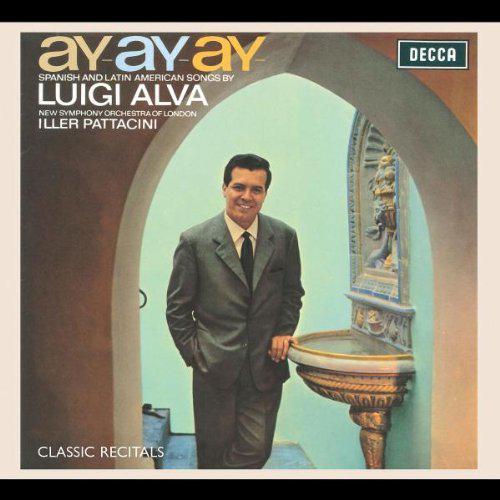 Pochette du CD "ay-ay-ay" de Luigi Alva chez Decca. [deccaclassics.com]