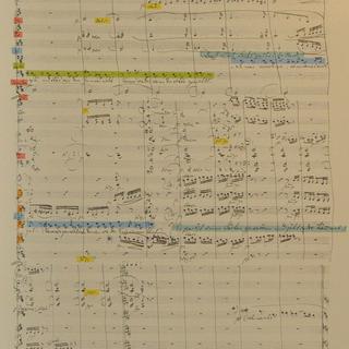 Partition manuscrite, la plume fine de Richard Wagner [Isabelle Watson]